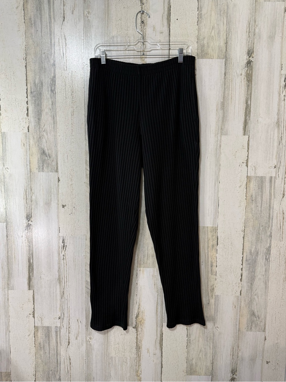Weekenders Black Ribbed Knit Pants